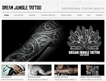 Tablet Screenshot of dreamjungletattoo.com